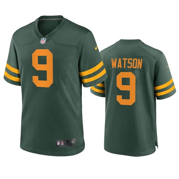 Men's Green Bay Packers #9 Christian Watson Green Stitched Football Jersey